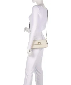 Jet Schultertasche fein genarbtes Rindsleder elfenbein