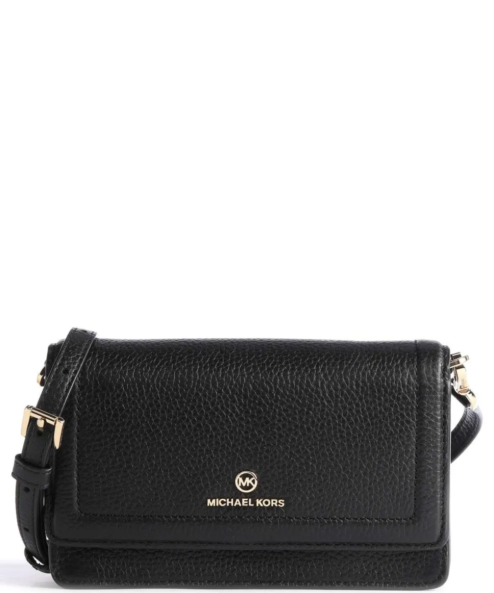 Jet Set Charm Umhängetasche genarbtes Rindsleder schwarz