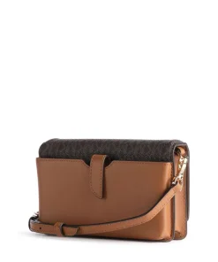Jet Set Charm Umhängetasche Rindsleder dunkelbraun