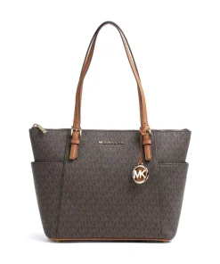 Jet Set Item Shopper Lederimitat dunkelbraun