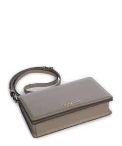 Jet Set Medium Umhängetasche genarbtes Rindsleder taupe