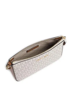 Jet Set Schultertasche Lederimitat beige