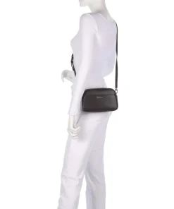 Jet Set Small Umhängetasche genarbtes Rindsleder dunkelbraun