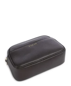 Jet Set Small Umhängetasche genarbtes Rindsleder dunkelbraun