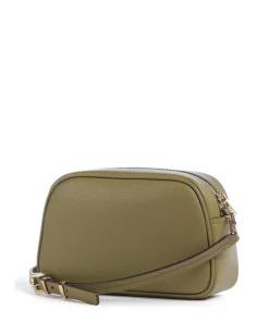 Jet Set Small Umhängetasche genarbtes Rindsleder olivgrün