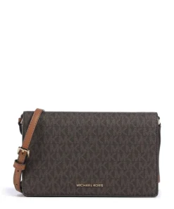 Jet Set Umhängetasche Canvas dunkelbraun