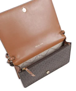 Jet Set Umhängetasche Canvas dunkelbraun