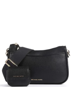 Jet Set Umhängetasche genarbtes Rindsleder schwarz