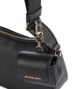 Jet Set Umhängetasche genarbtes Rindsleder schwarz