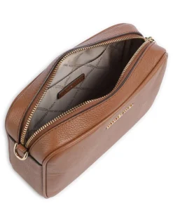 Jet Set Umhängetasche genarbtes Rindsleder braun