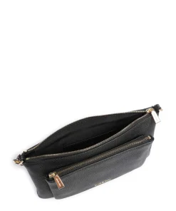 Jet Set Umhängetasche genarbtes Rindsleder schwarz