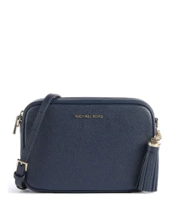 Jet Set Umhängetasche genarbtes Rindsleder navy