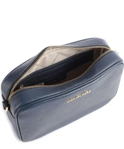 Jet Set Umhängetasche genarbtes Rindsleder navy