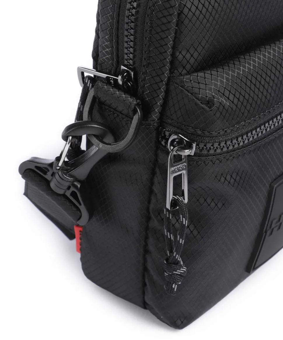 Jhin Umhängetasche recyceltes Polyester schwarz