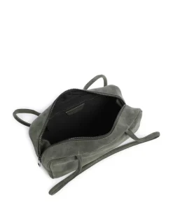 Jil Suede S Schultertasche aufgerautes Leder dunkelgrün