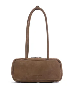 Jil Suede S Schultertasche aufgerautes Leder mud