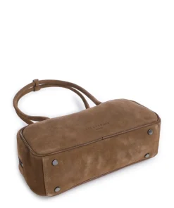 Jil Suede S Schultertasche aufgerautes Leder mud