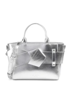 Jimisie Handtasche Lederimitat silber