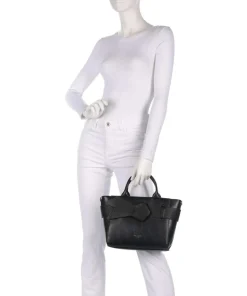 Jimsa Handtasche Lederimitat schwarz