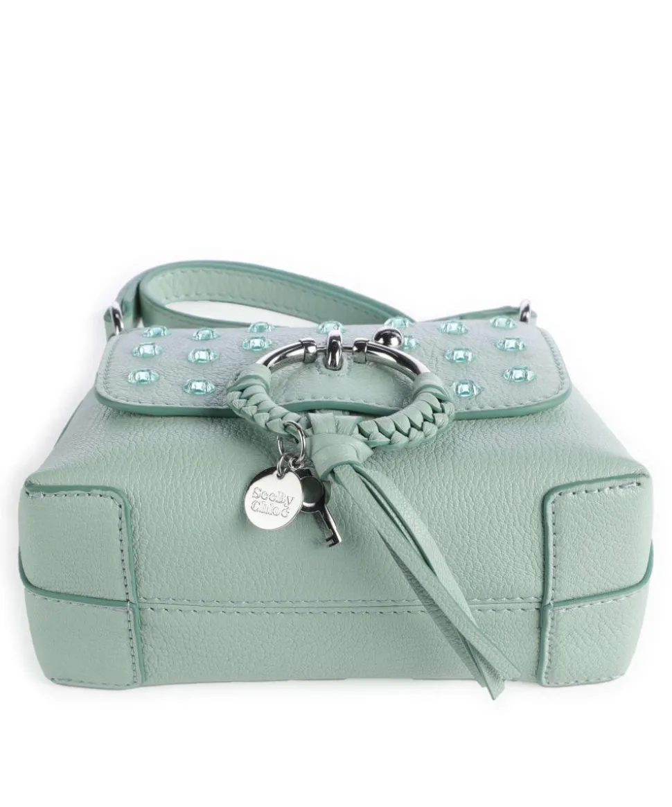 Joan Umhängetasche genarbtes Ziegenleder mintgrün