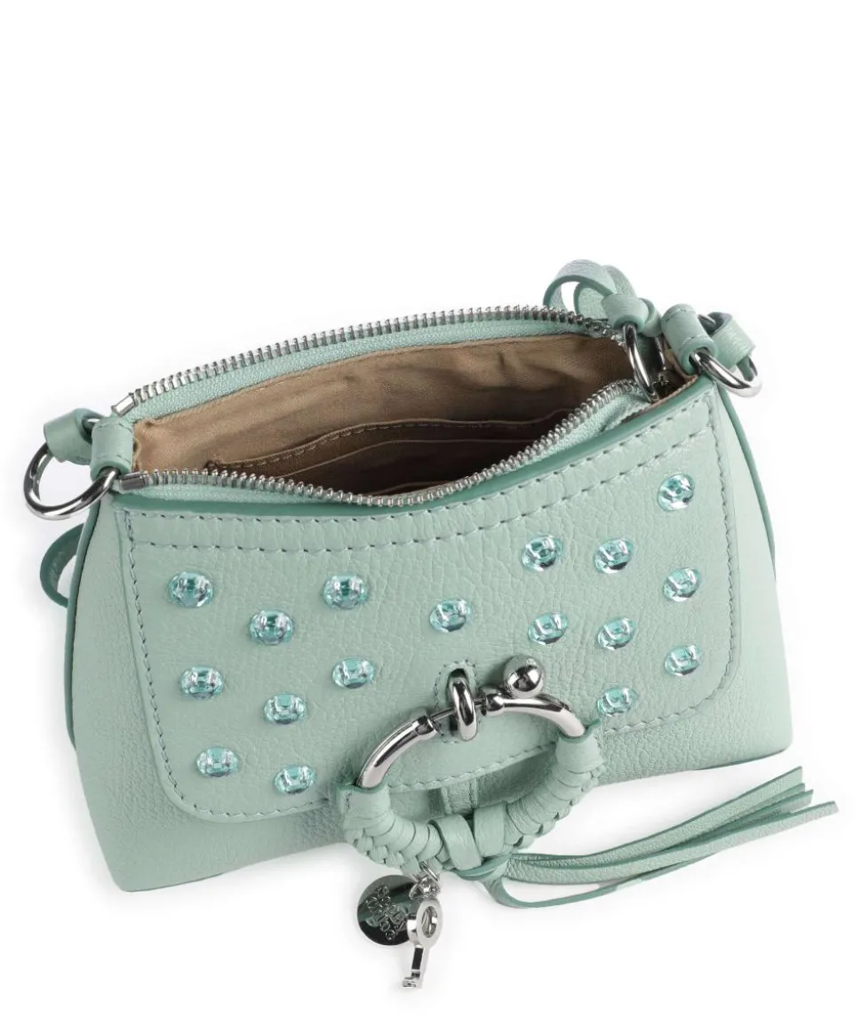 Joan Umhängetasche genarbtes Ziegenleder mintgrün