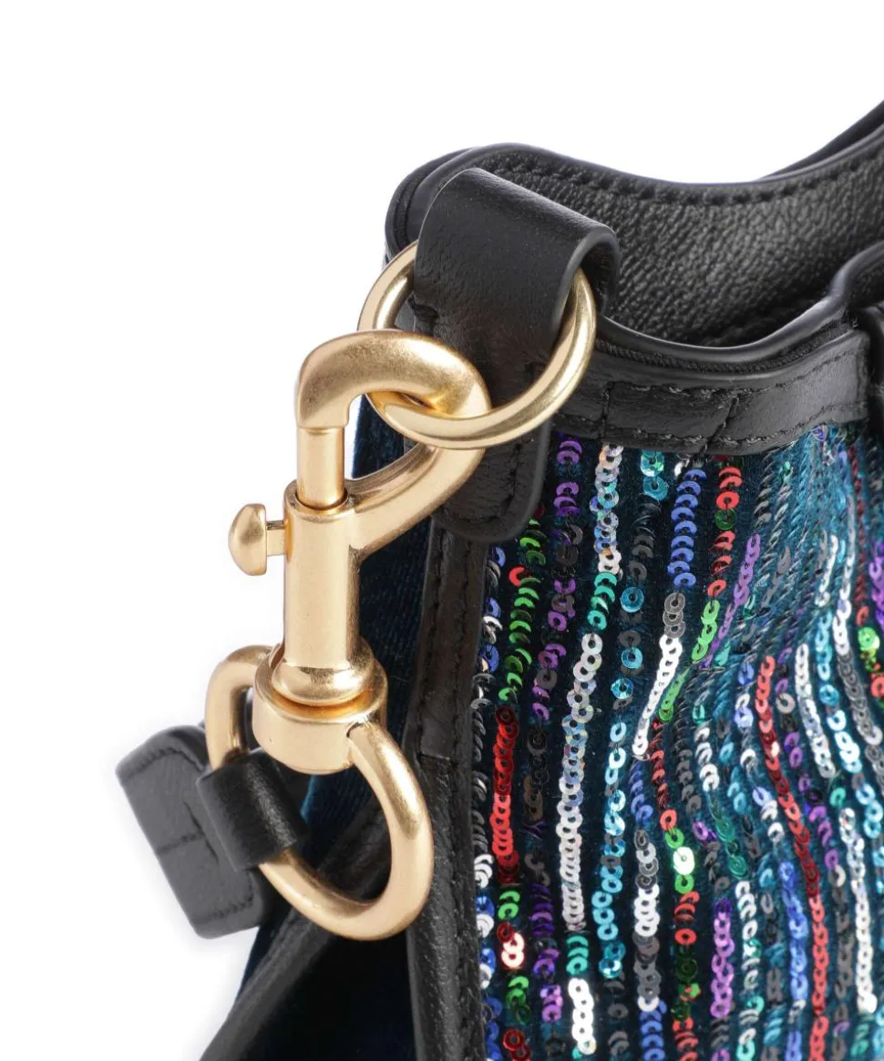 Joan Umhängetasche Lederimitat, Polyester, fein genarbtes Rindsleder mehrfarbig