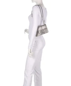 Jodie S Schultertasche Lederimitat silber