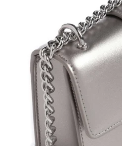 Jodie S Schultertasche Lederimitat silber