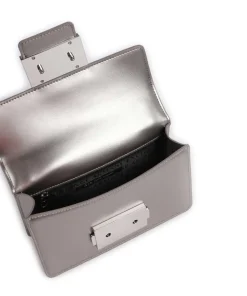 Jodie S Schultertasche Lederimitat silber