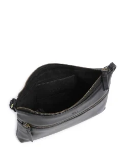 Jolie Umhängetasche fein genarbtes Rindsleder schwarz