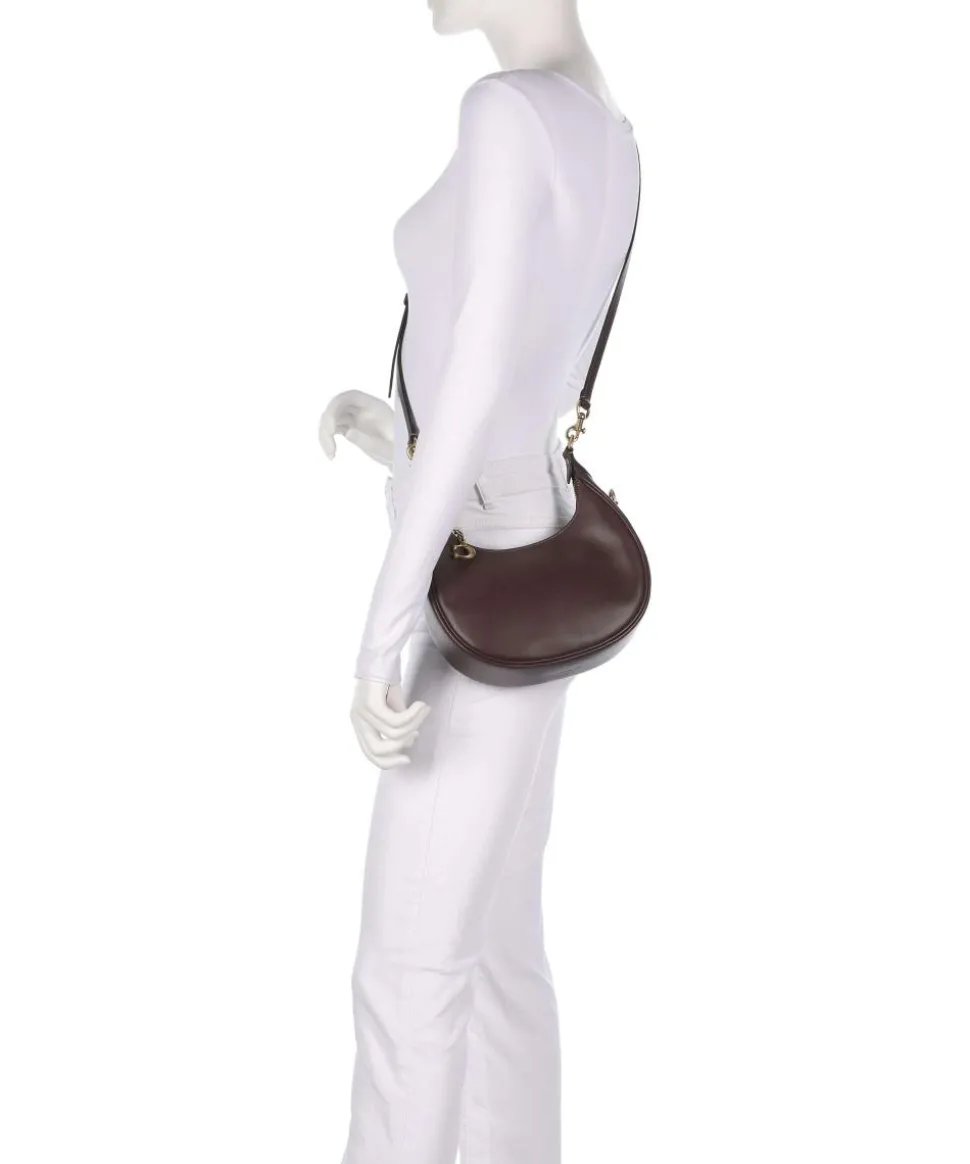 Jonie 22 Schultertasche fein genarbtes Leder dunkelbraun