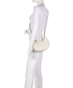 Jonie 22 Schultertasche fein genarbtes Leder creme