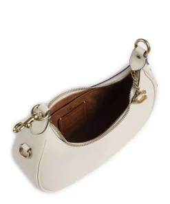 Jonie 22 Schultertasche fein genarbtes Leder creme