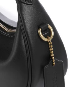 Jonie Umhängetasche fein genarbtes Leder schwarz