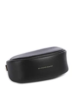 Jonie Umhängetasche fein genarbtes Leder schwarz