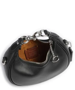 Jonie Umhängetasche fein genarbtes Leder schwarz