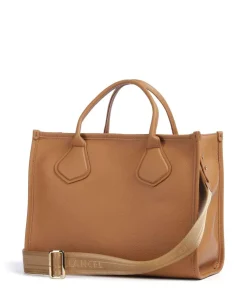 Jour M Handtasche genarbtes Rindsleder camel