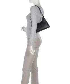 Juliet 25 Schultertasche Rindsleder schwarz