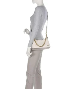 Juliet 25 Schultertasche Rindsleder weiß