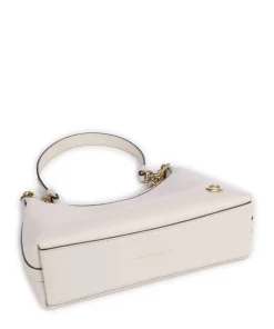 Juliet 25 Schultertasche Rindsleder weiß