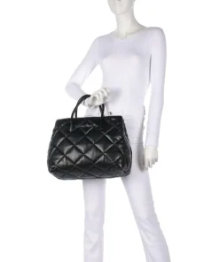 Juliet Handtasche Lederimitat schwarz