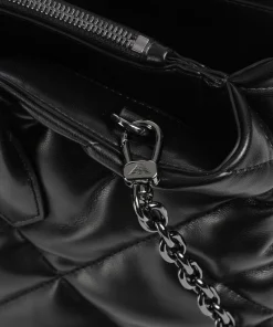 Juliet Handtasche Lederimitat schwarz