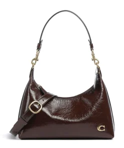 Juliet Schultertasche genarbtes Leder braun