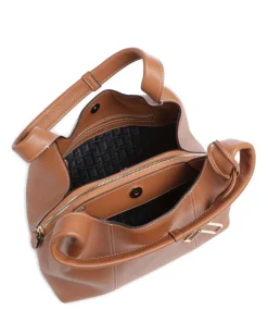 Juliette Beuteltasche genarbtes Rindsleder tan