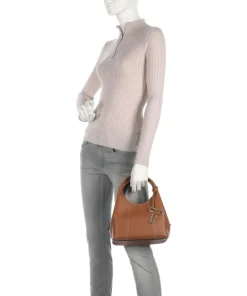 Juliette Handtasche genarbtes Leder tan