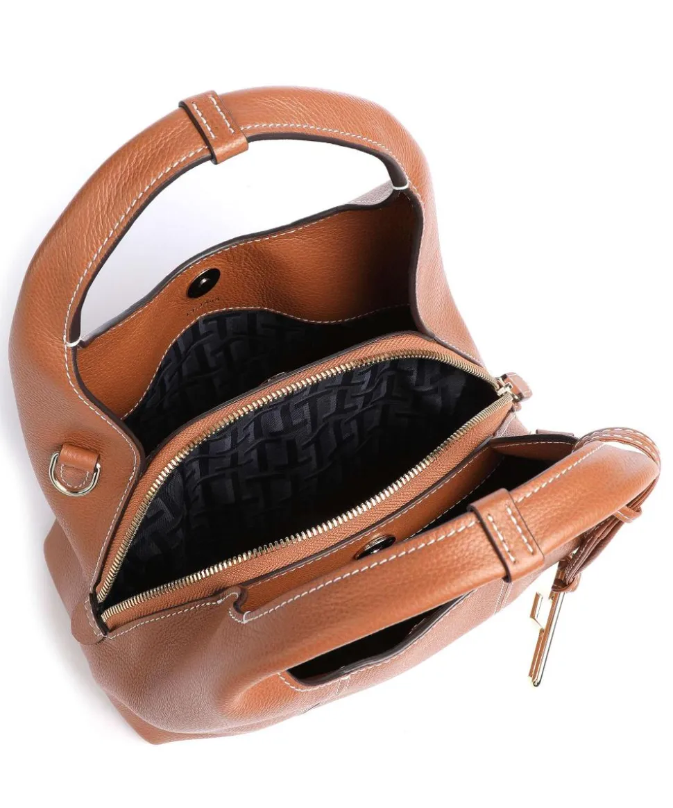 Juliette Handtasche genarbtes Leder tan