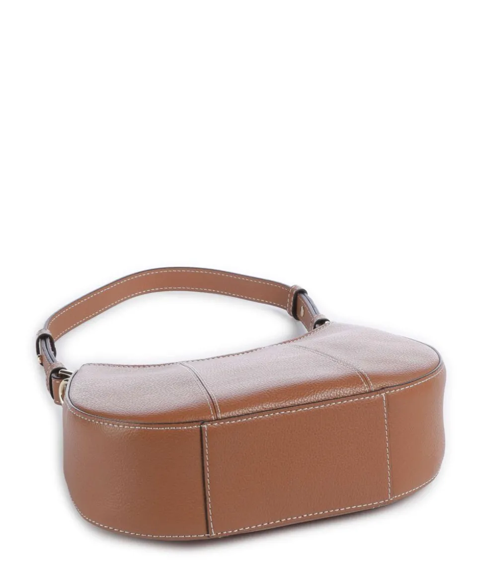 Juliette Schultertasche genarbtes Rindsleder tan