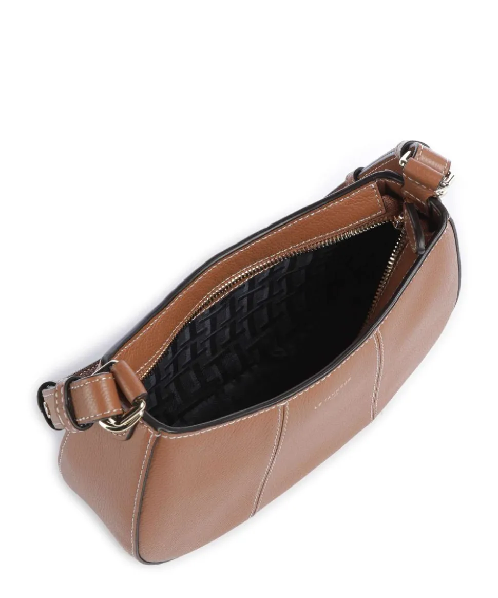 Juliette Schultertasche genarbtes Rindsleder tan