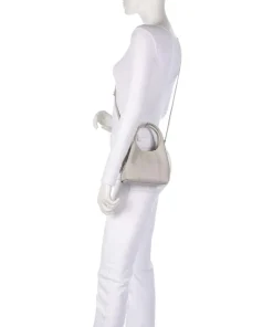 Juliette Umhängetasche genarbtes Rindsleder hellgrau