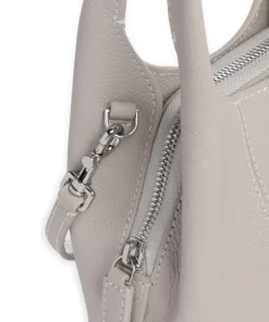 Juliette Umhängetasche genarbtes Rindsleder hellgrau